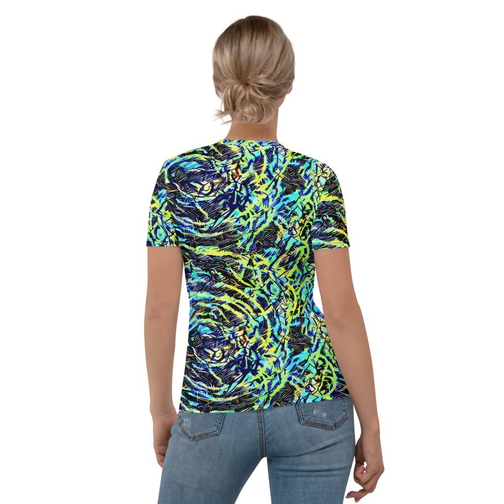 Electric Aviary on Women's Crew Neck T-Shirt — Back