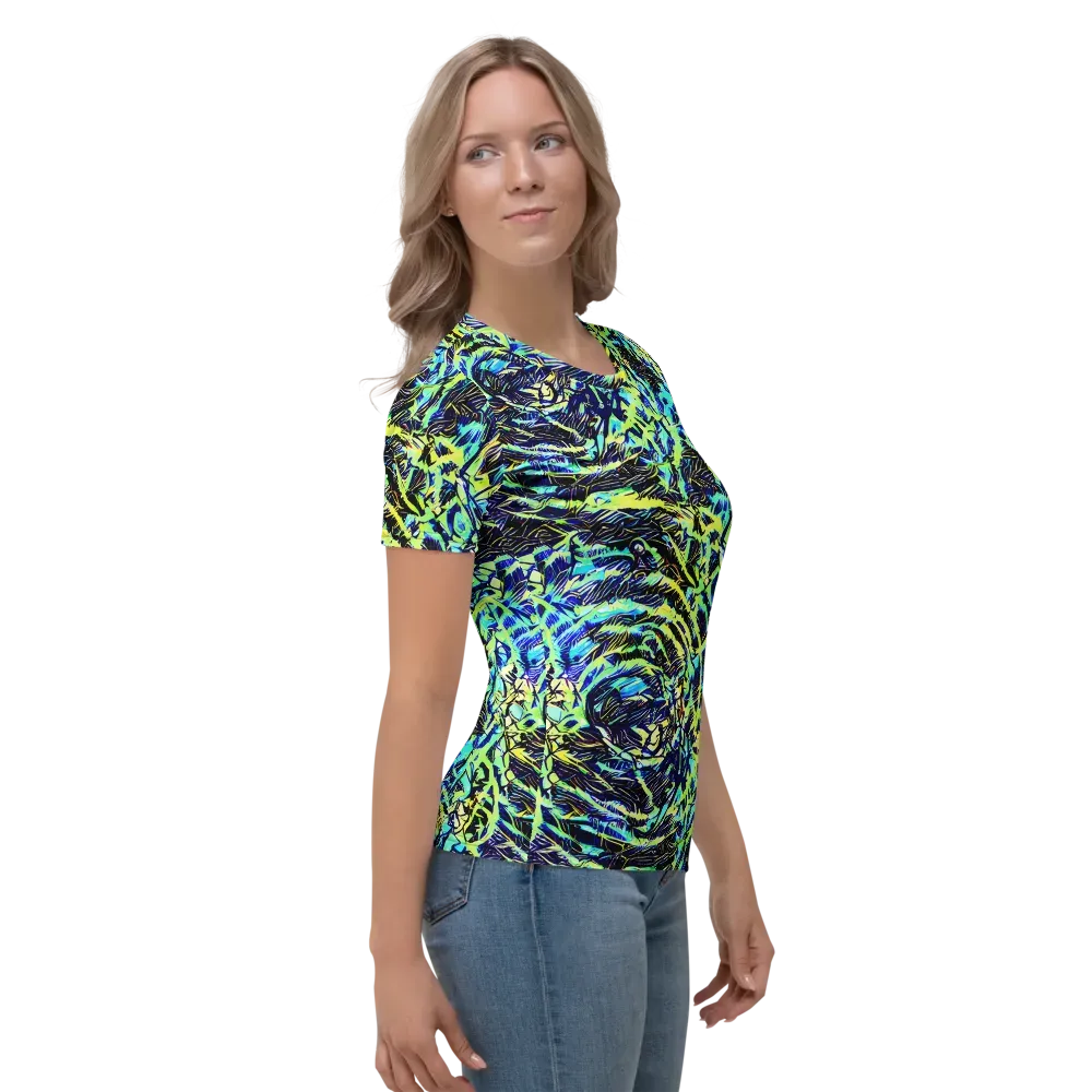 Electric Aviary on Women's Crew Neck T-Shirt — Right
