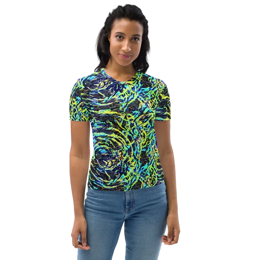Electric Aviary on Women's Crew Neck T-Shirt — Front
