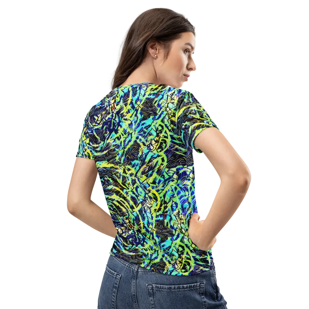 Electric Aviary on Women's Crew Neck T-Shirt — Back