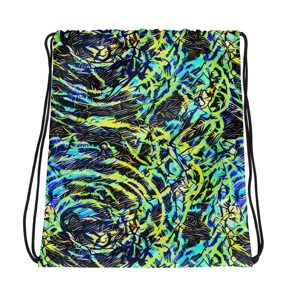 Electric Aviary on Drawstring Bag — Photo