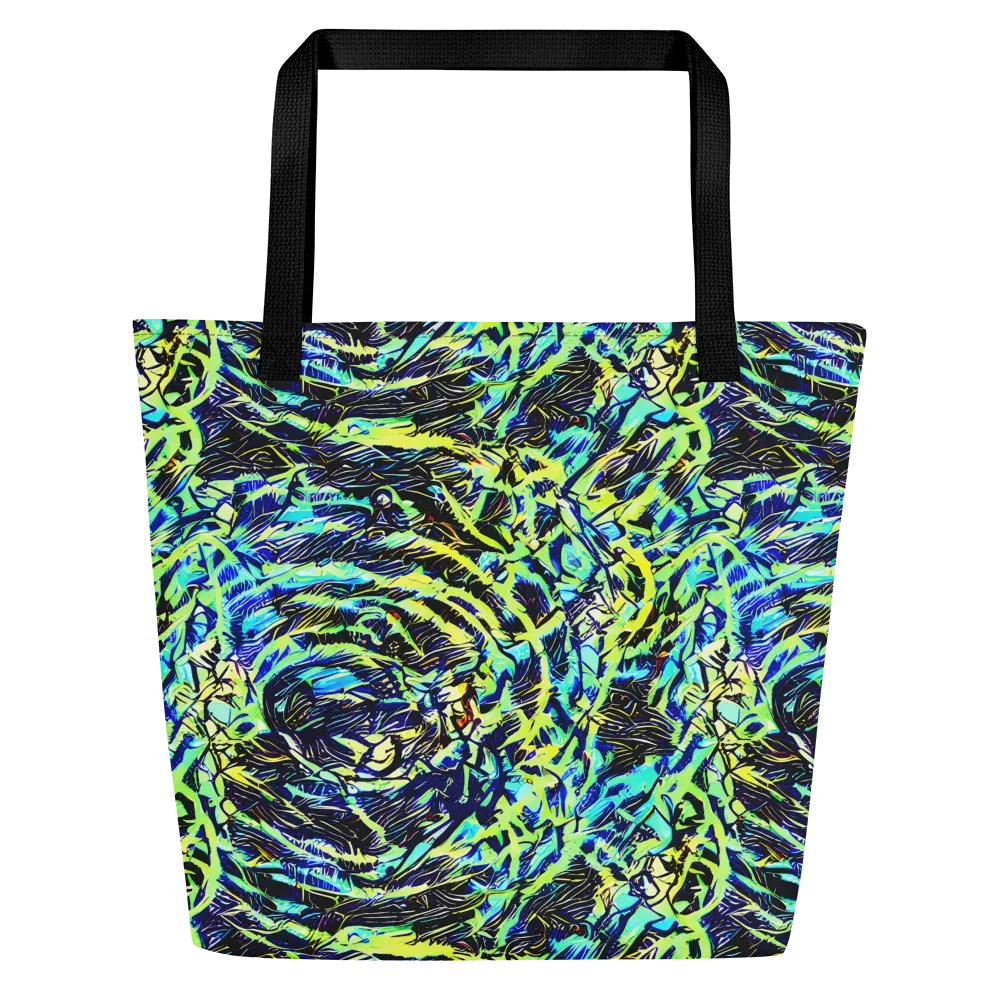 Electric Aviary on Large Tote Bag W/ Pocket — Front