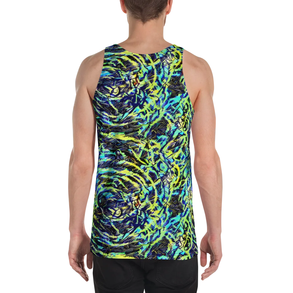 Electric Aviary on Men's Tank Top — Back