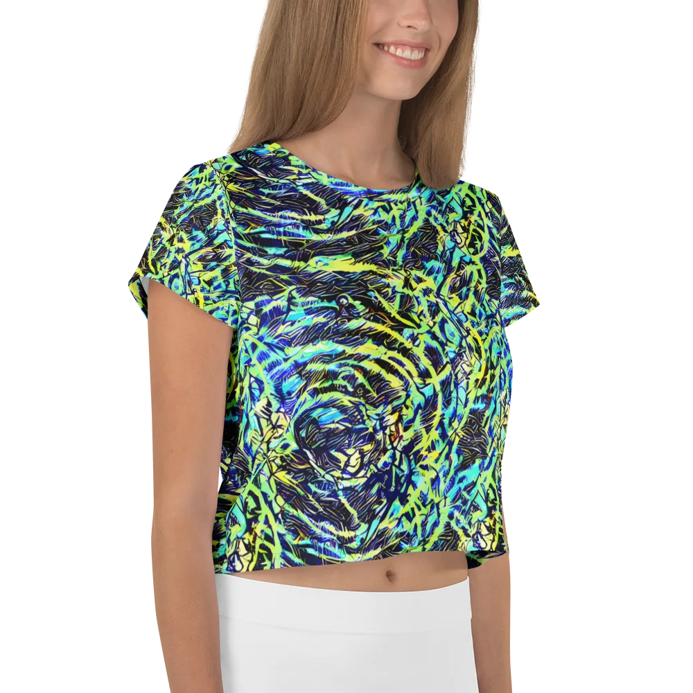 Electric Aviary on Crop Tee — Right