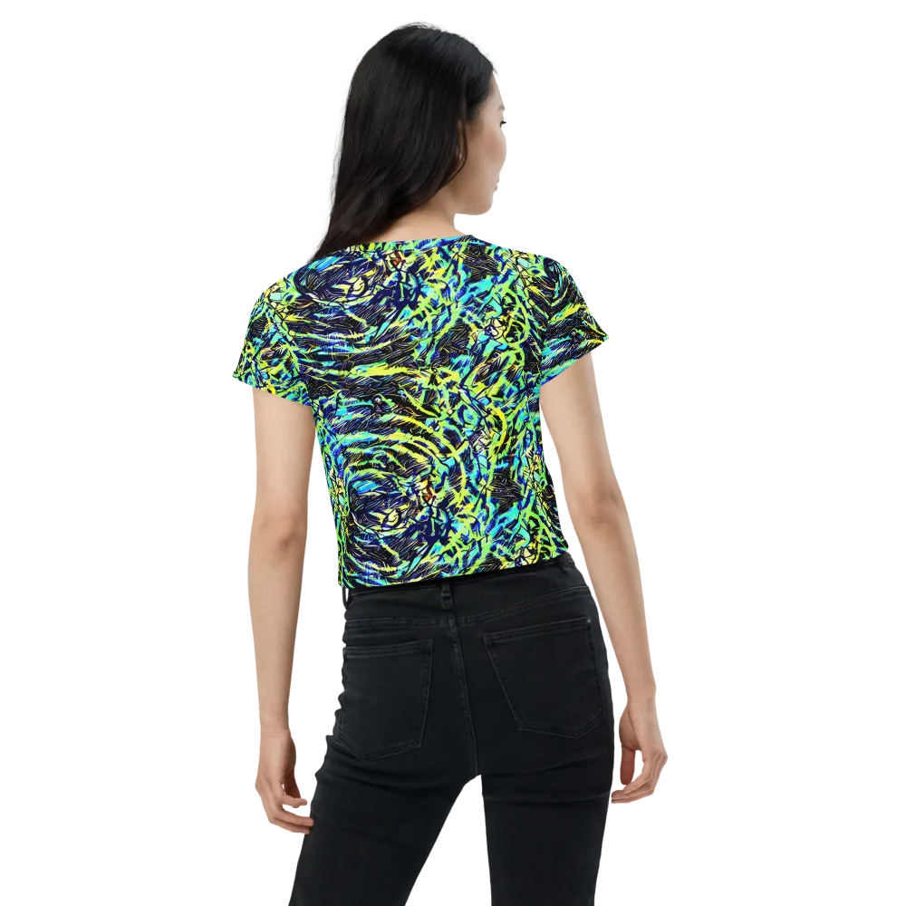 Electric Aviary on Crop Tee — Back