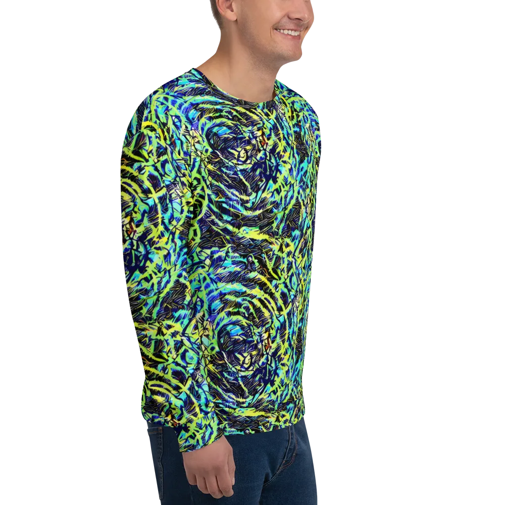 Electric Aviary on Sweatshirt — Right Front