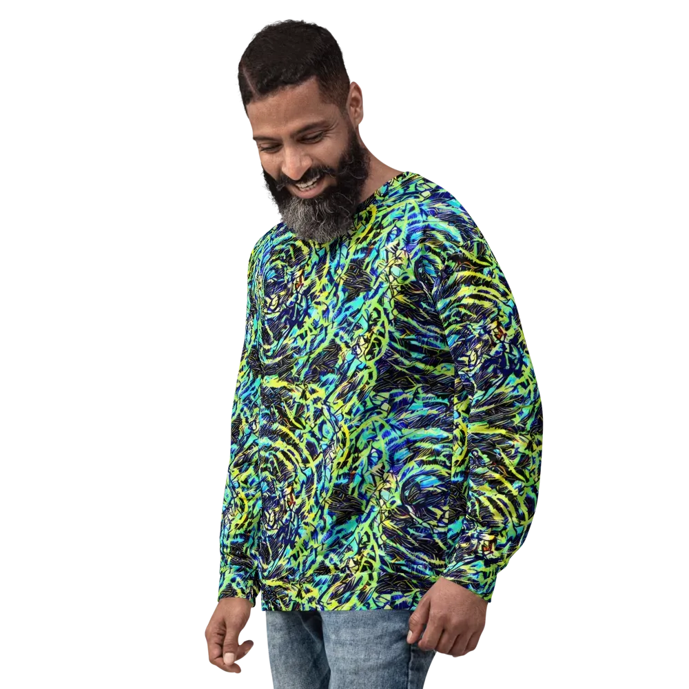 Electric Aviary on Sweatshirt — Left Front