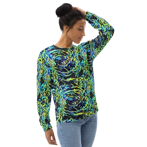 Electric Aviary on a Sweatshirt