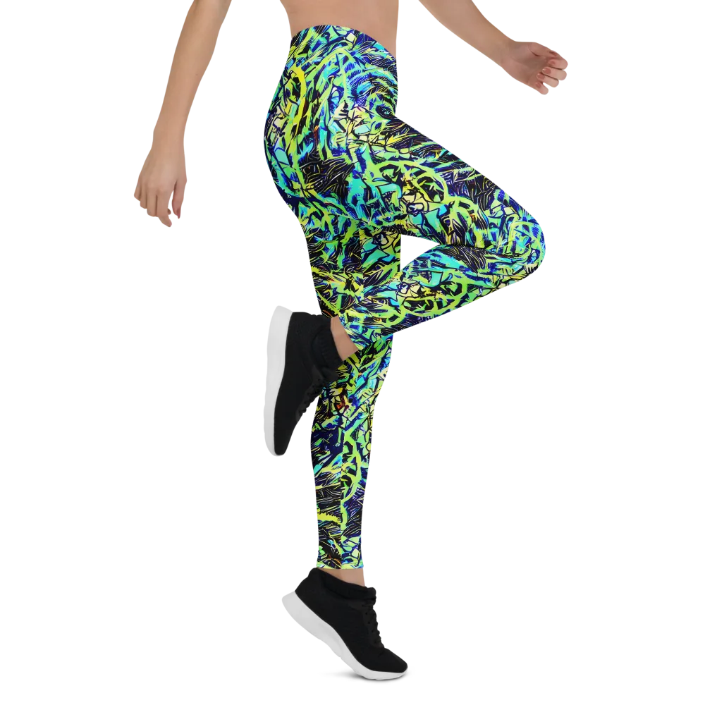 Electric Aviary on Leggings — Right