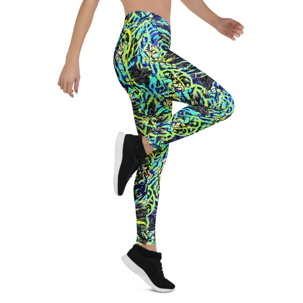 Electric Aviary on Leggings — Right