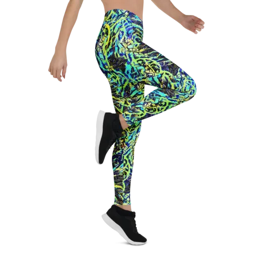 Electric Aviary on a Leggings