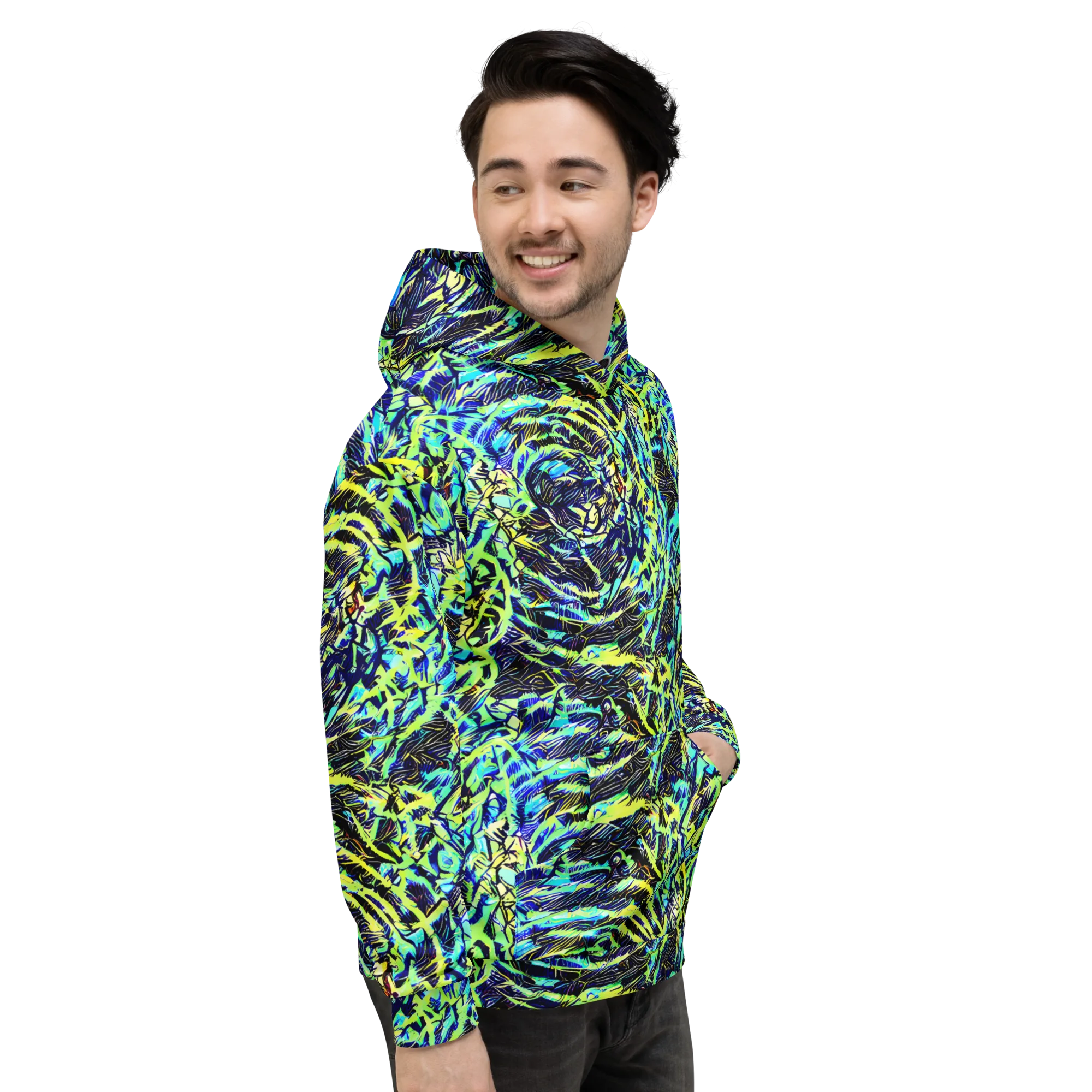 Electric Aviary on Hoodie — Right