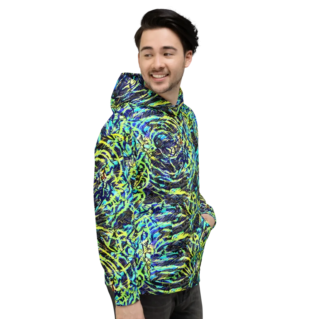 Electric Aviary on Hoodie — Right