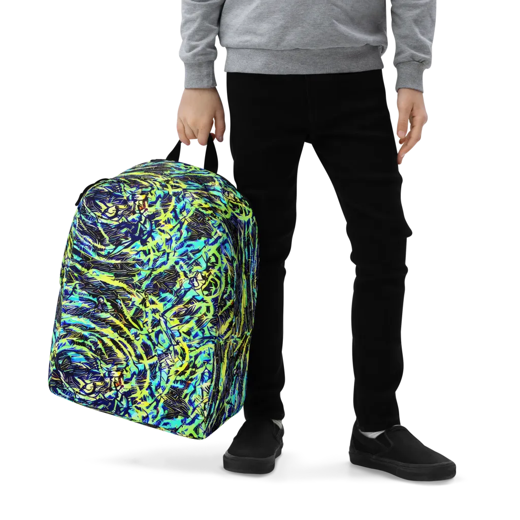 Electric Aviary on Minimalist Backpack — Zoomed-in