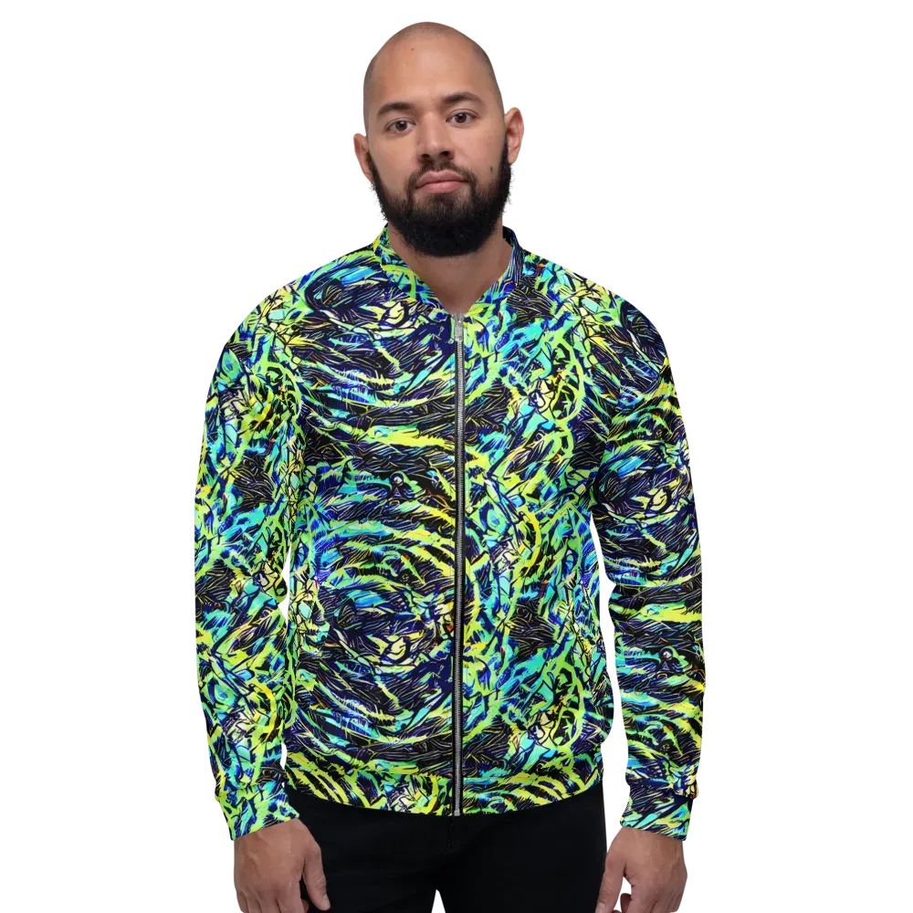 Electric Aviary on Bomber Jacket — Front