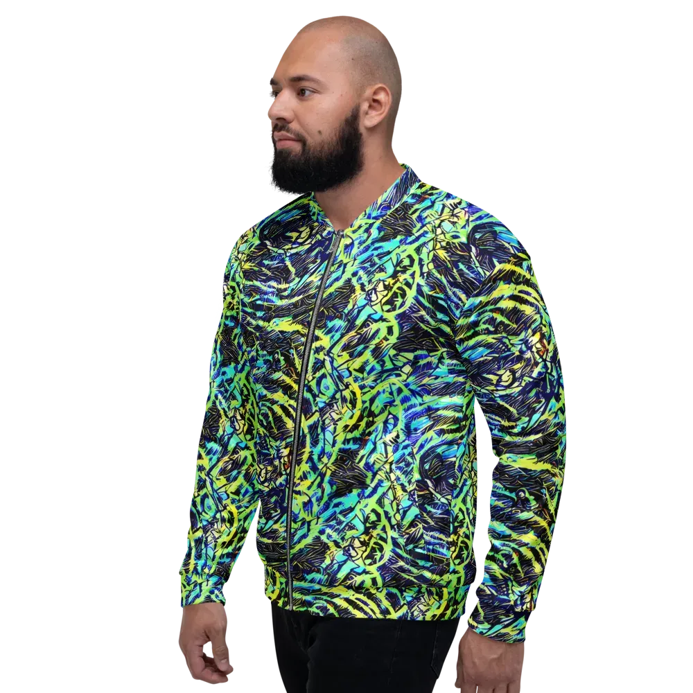 Electric Aviary on Bomber Jacket — Left