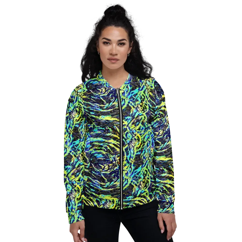 Electric Aviary on Bomber Jacket — Front