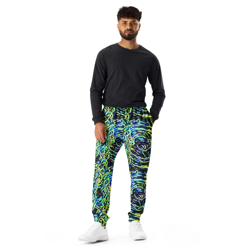 Electric Aviary on Men's Joggers — Front