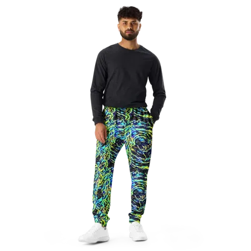 Electric Aviary on a Men's Joggers