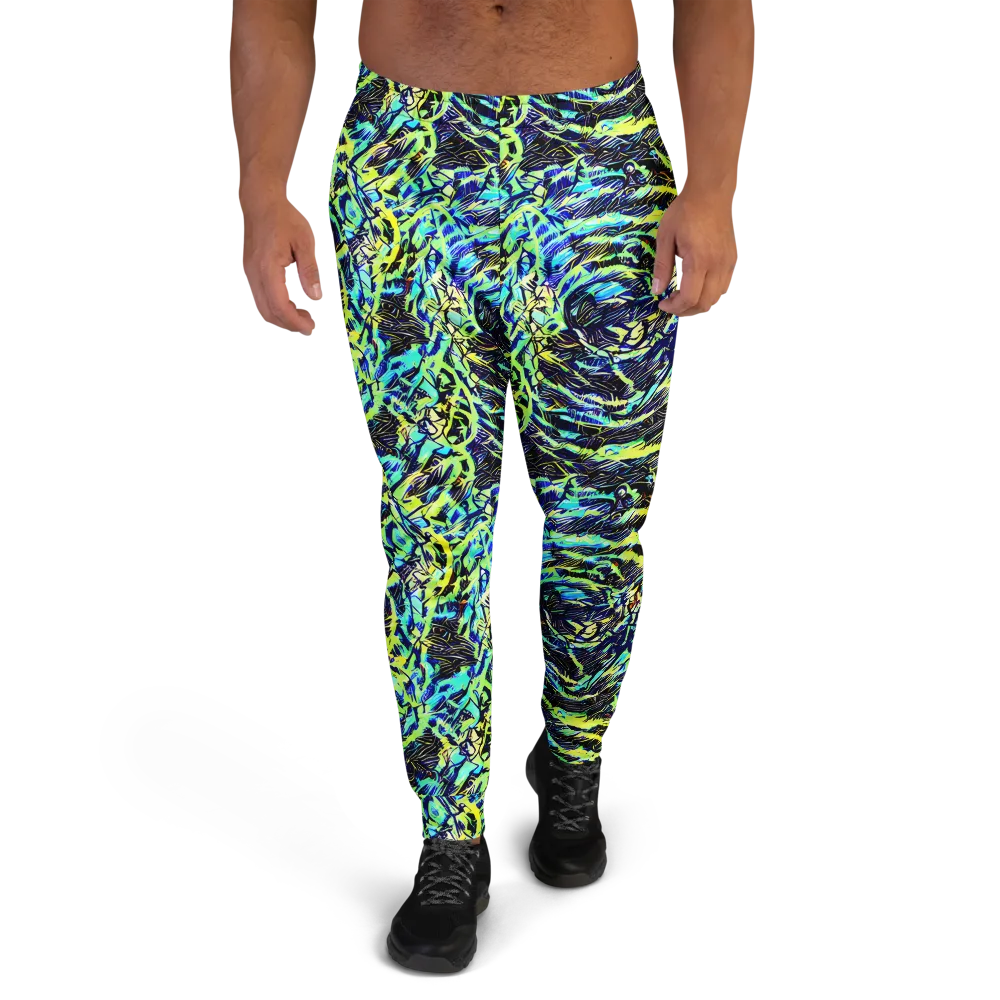 Electric Aviary on Men's Joggers — Front