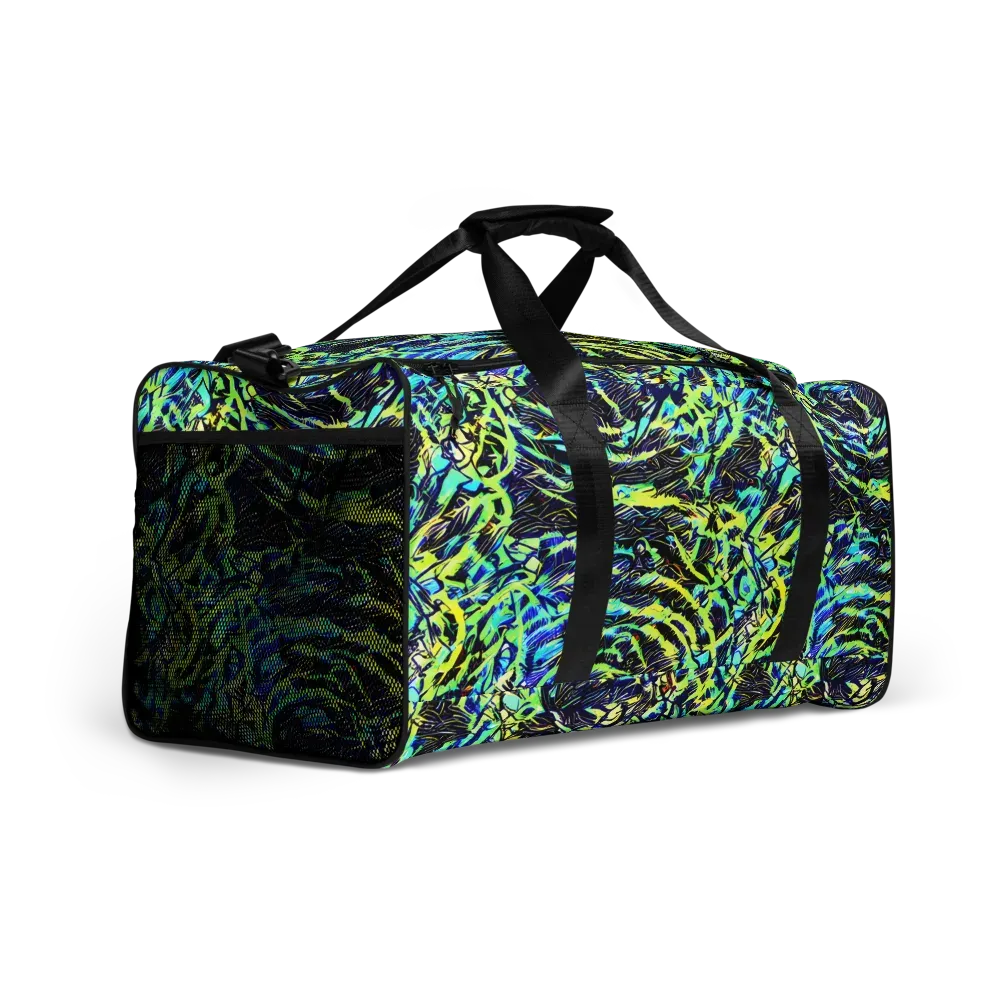 Electric Aviary on Duffle Bag — Right Front