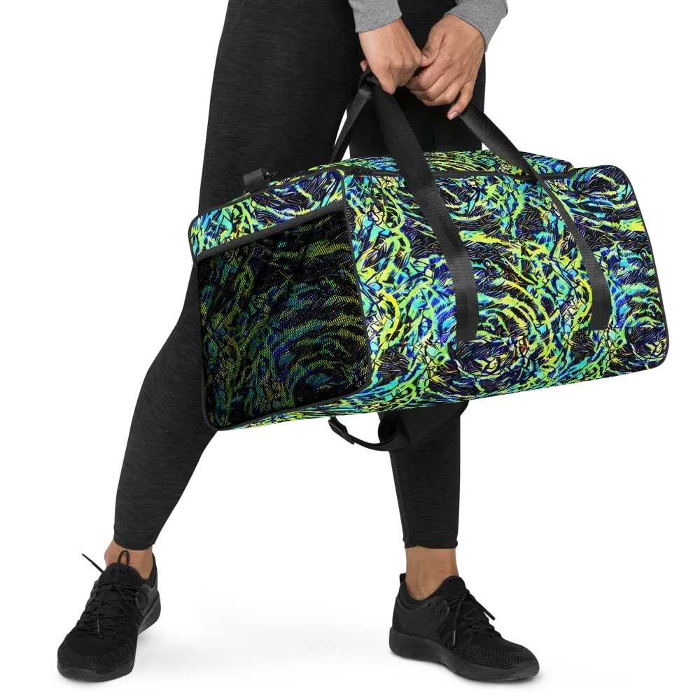 Electric Aviary on Duffle Bag — Right Front