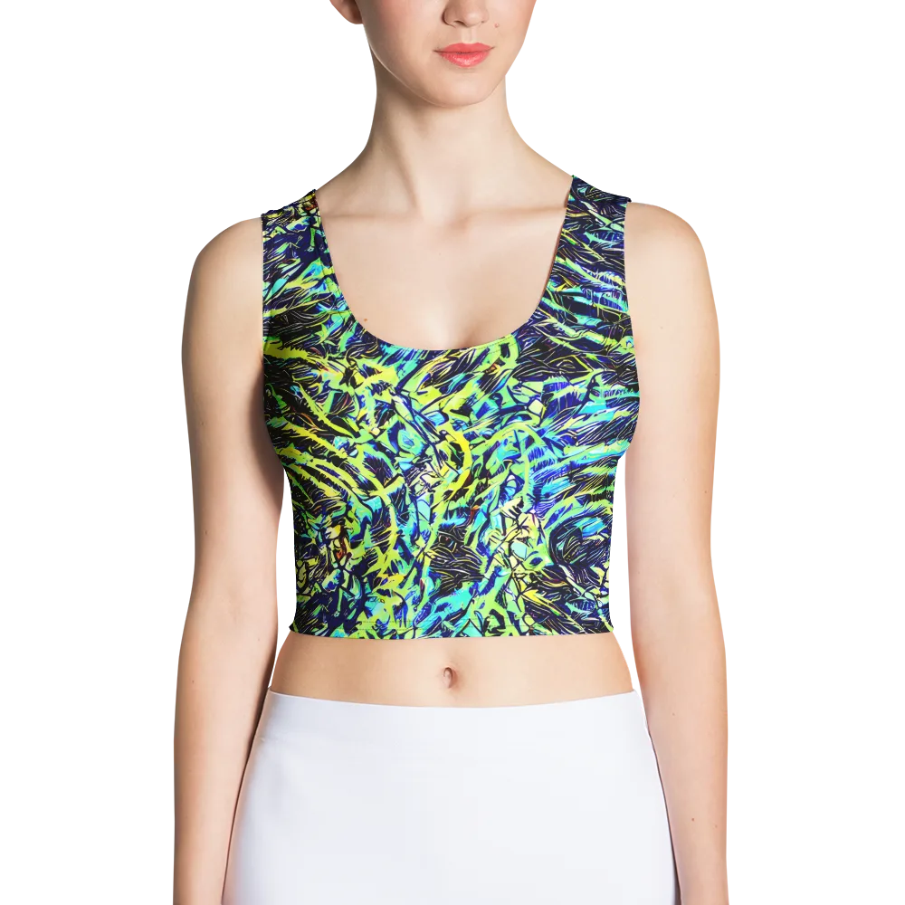 Electric Aviary on Crop Top — Front