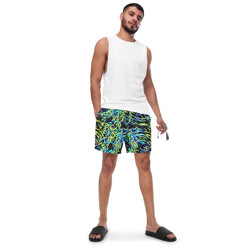Electric Aviary on Swim Trunks — Front