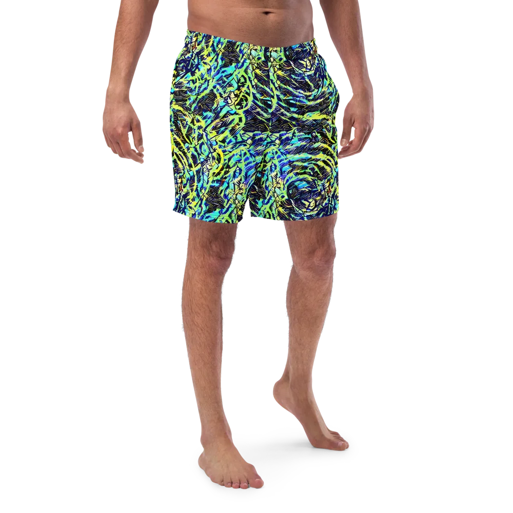 Electric Aviary on Swim Trunks — Front