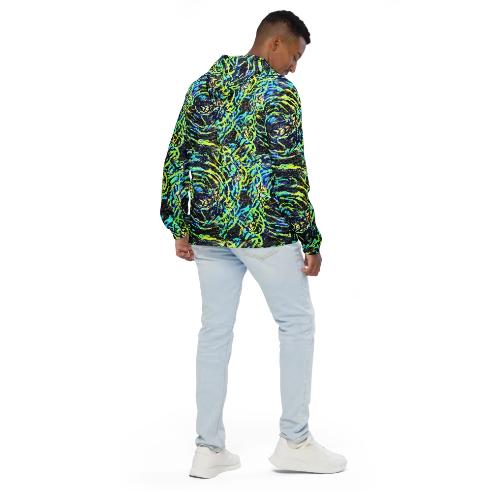 Electric Aviary on Men's Windbreaker — Back