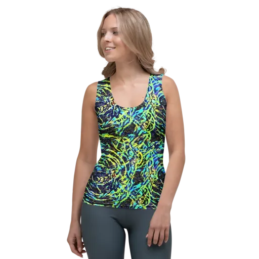 Electric Aviary on a Women's Tank Top