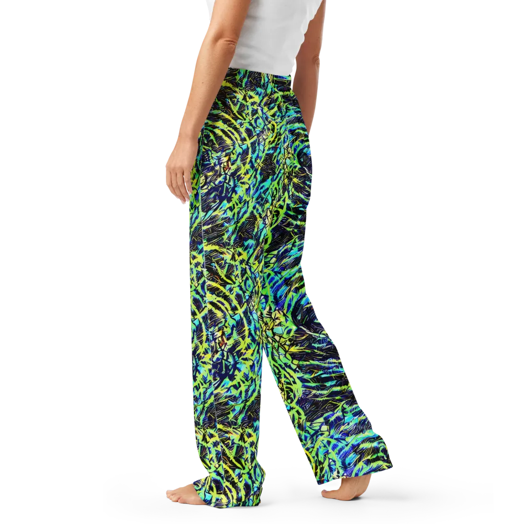 Electric Aviary on Women's Pajama Pants — Left