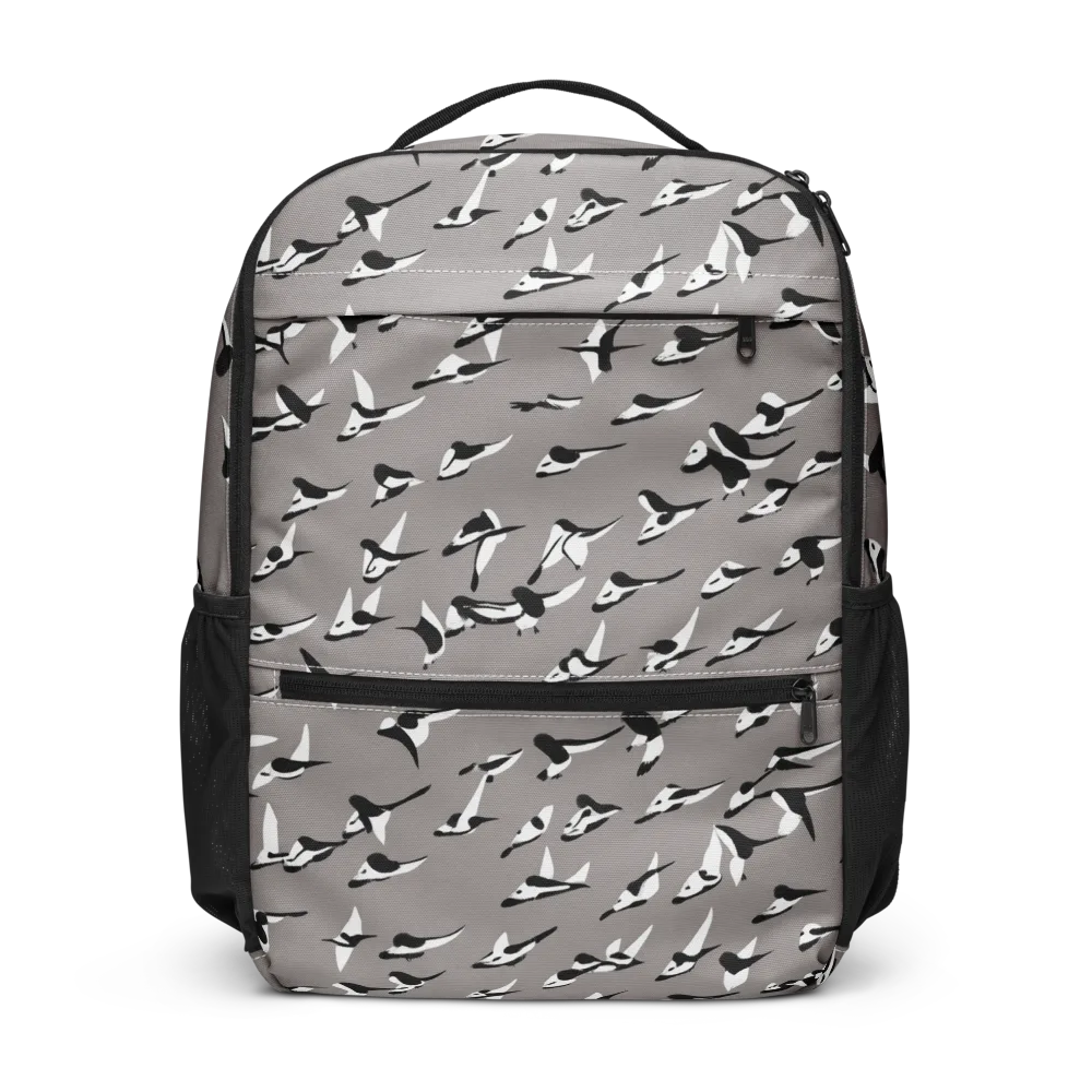 Monochrome Migration on Utility Backpack — Front