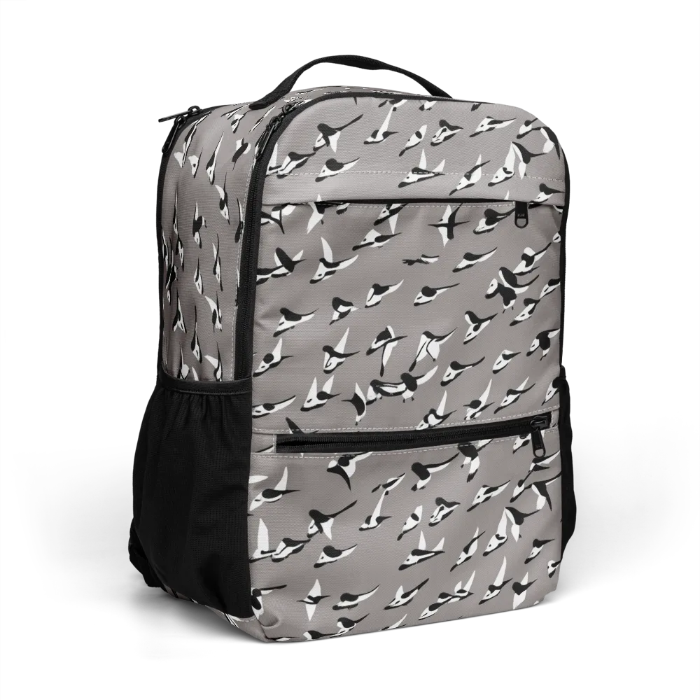Monochrome Migration on Utility Backpack — Right Front