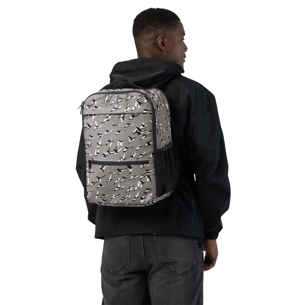 Monochrome Migration on Utility Backpack — Back