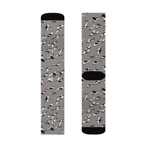 Monochrome Migration on a Socks