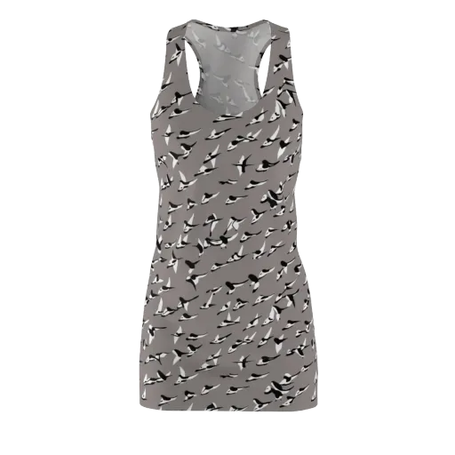 Monochrome Migration on a Racerback Dress