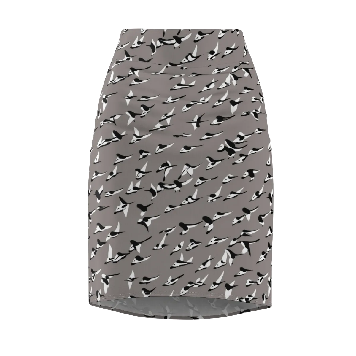 Monochrome Migration on Pencil Skirt — Front