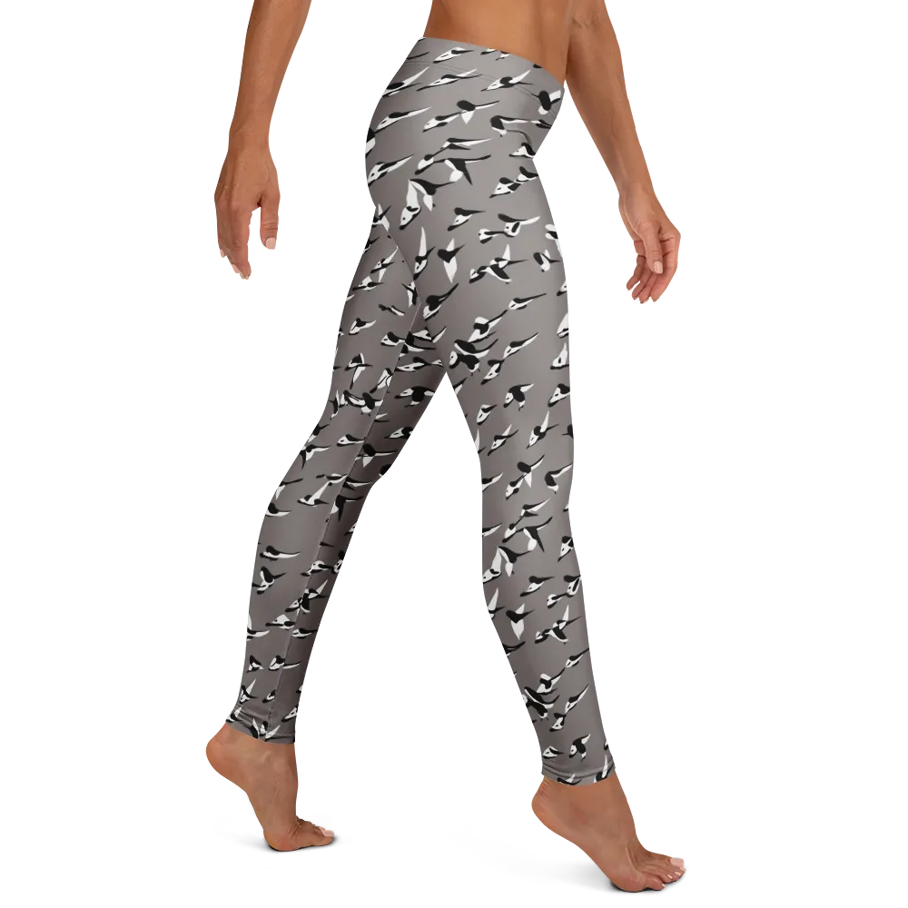 Monochrome Migration on Leggings — Right