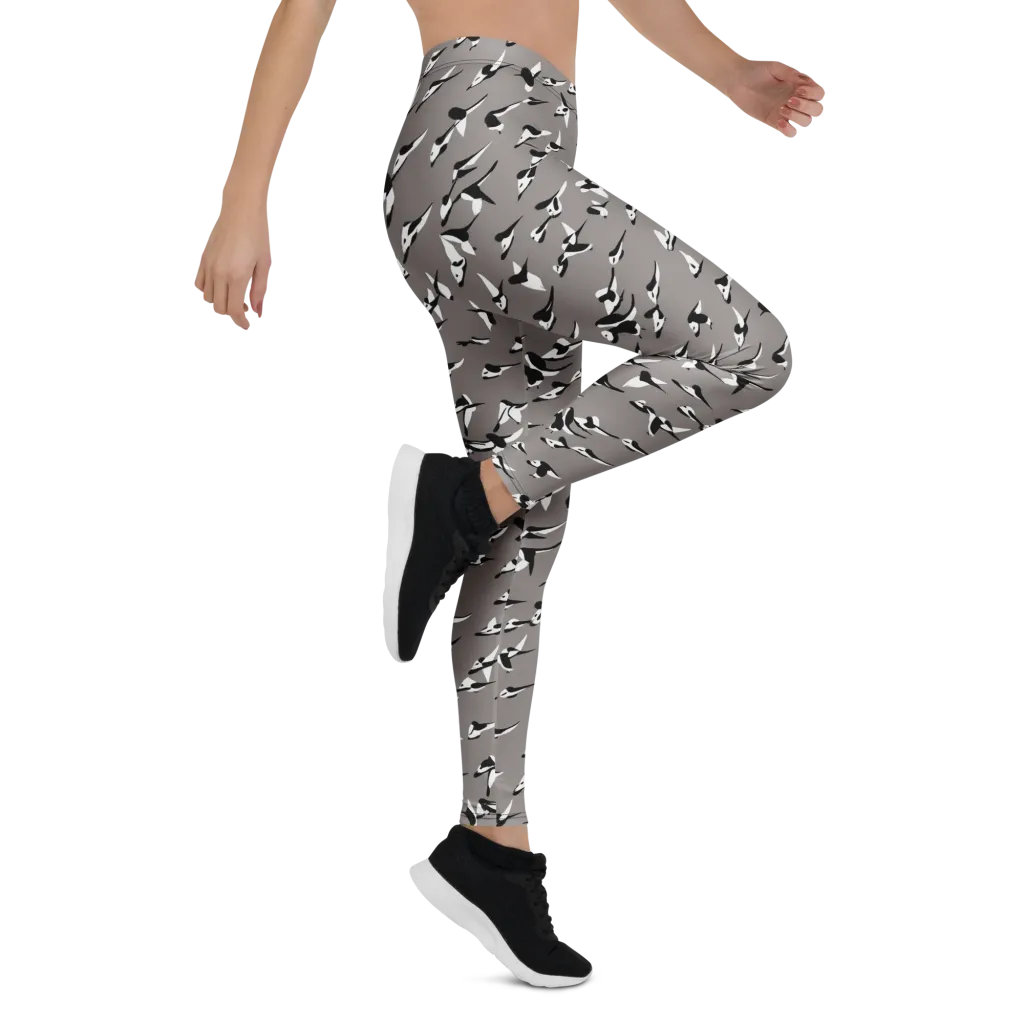 Monochrome Migration on Leggings — Right