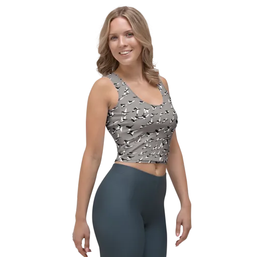 Monochrome Migration on a Crop Top