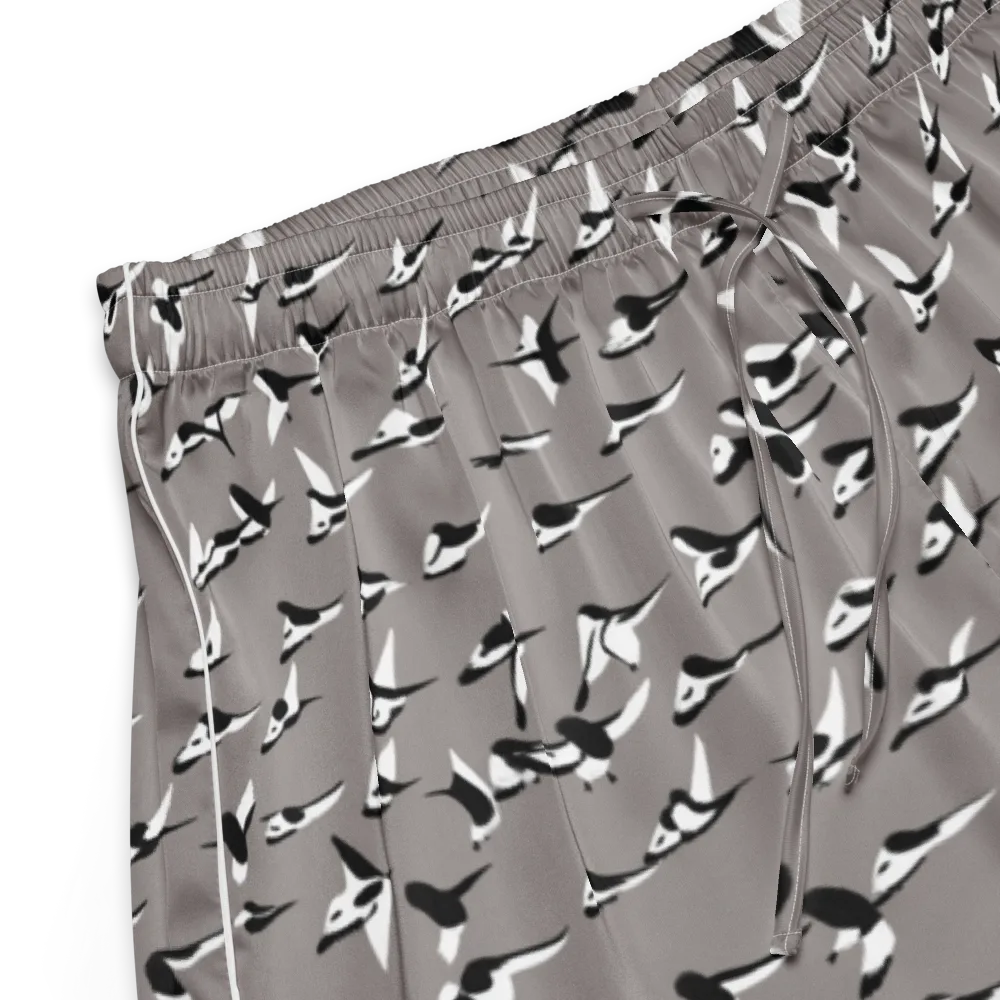 Monochrome Migration on Women's Pajama Shorts — Product details