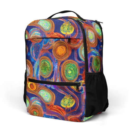 Cobalt Kaleidoscope on a Utility Backpack