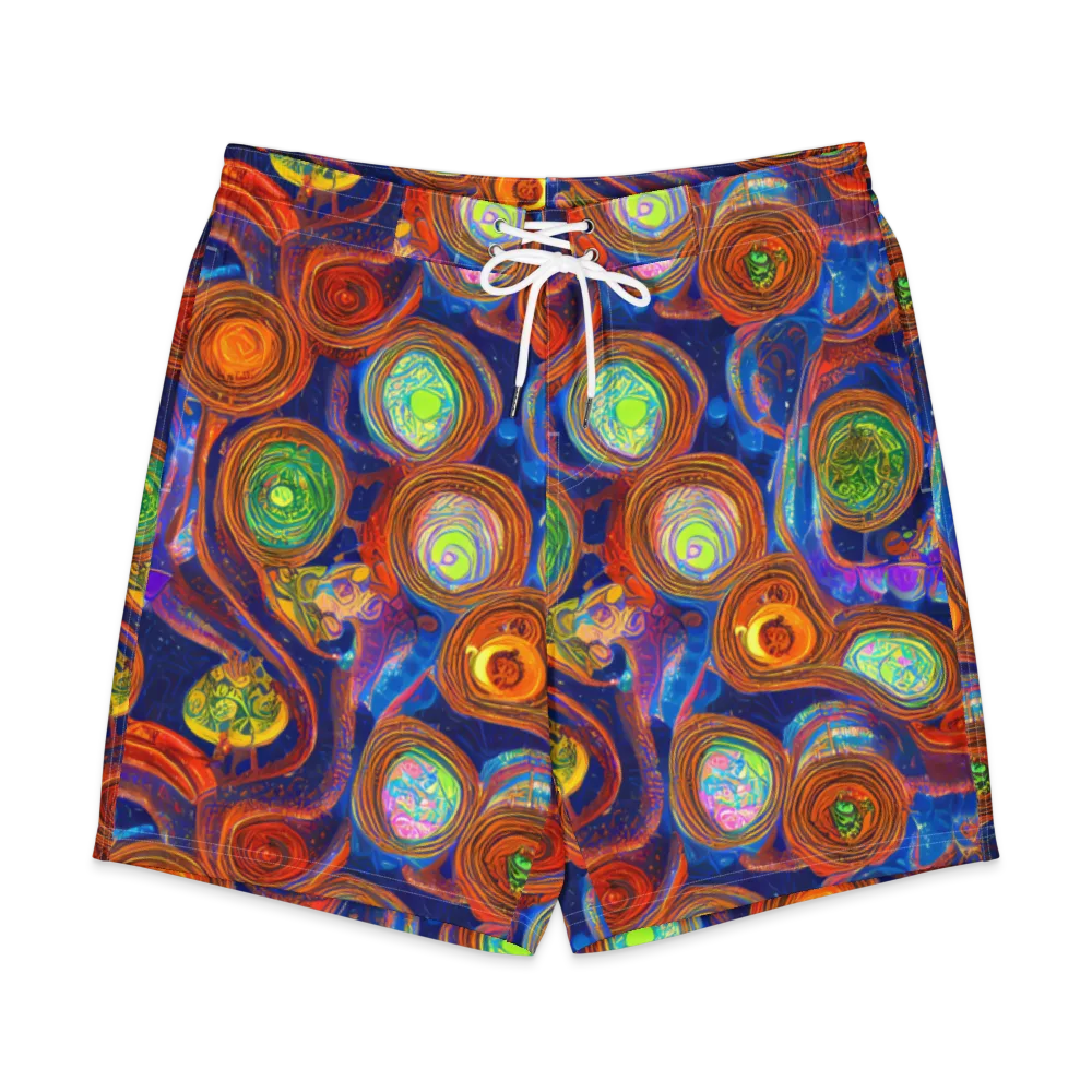 Cobalt Kaleidoscope on Men's Board Shorts — Front
