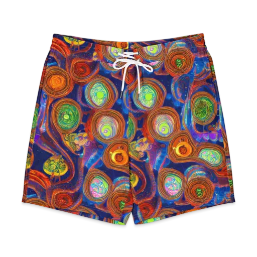 Cobalt Kaleidoscope on a Men's Board Shorts