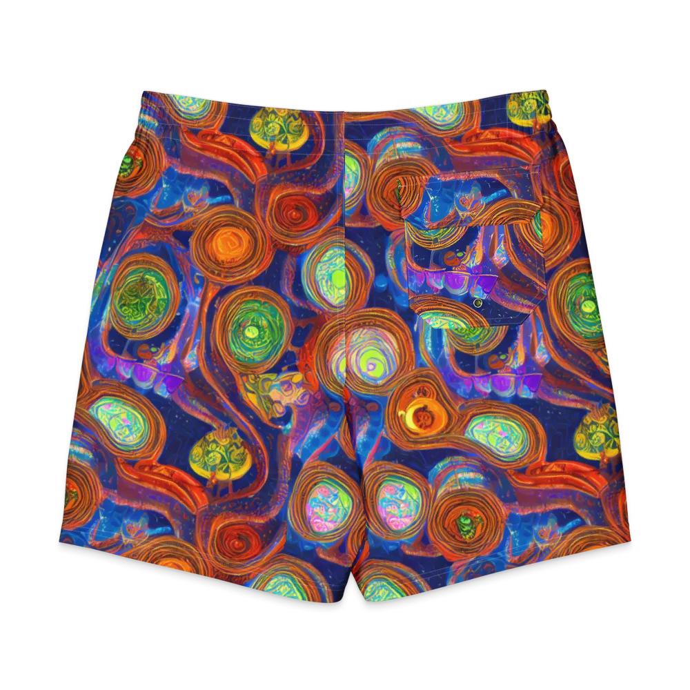 Cobalt Kaleidoscope on Men's Board Shorts — Back