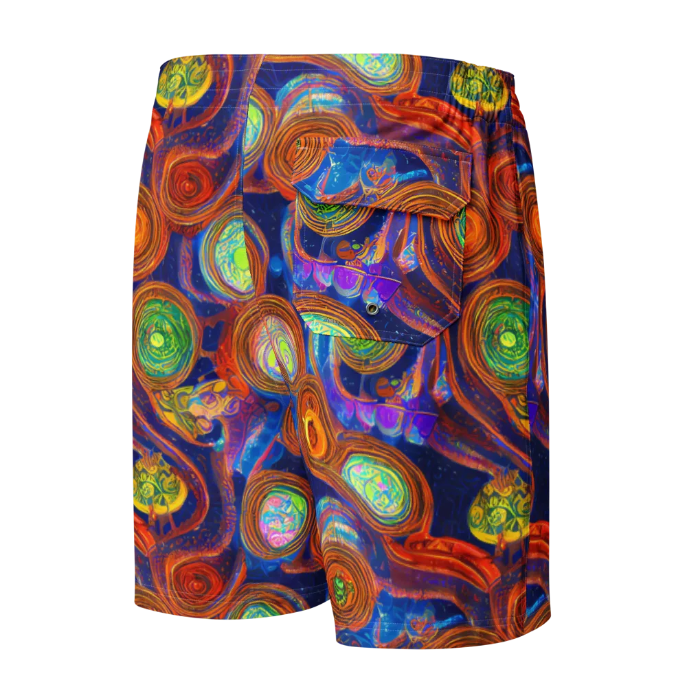 Cobalt Kaleidoscope on Men's Board Shorts — Back