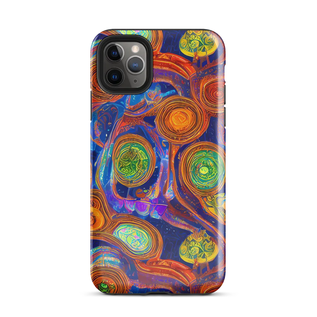 Cobalt Kaleidoscope on Tough Case for iPhone® — Front