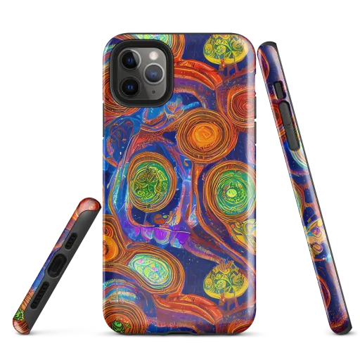 Cobalt Kaleidoscope on a Tough Case for iPhone®