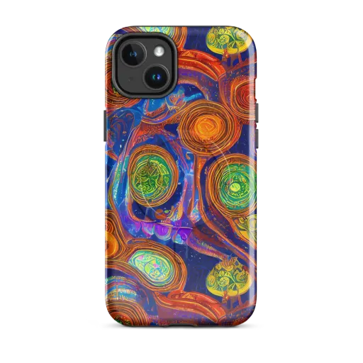 Cobalt Kaleidoscope on a MagSafe Tough Case for iPhone®